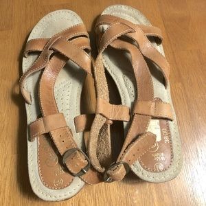 Vintage Coasters Leather Sandals sz 8 1/2